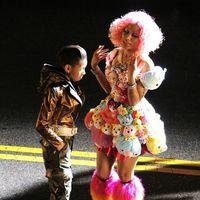 Nicki Minaj and Willow Smith on the set for the music video of 'Fireball' | Picture 117997